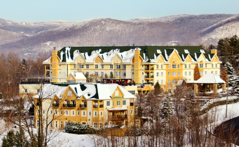 The Hotel Chateau-Bromont can offer a great experience within a reasonable drive from New England.
